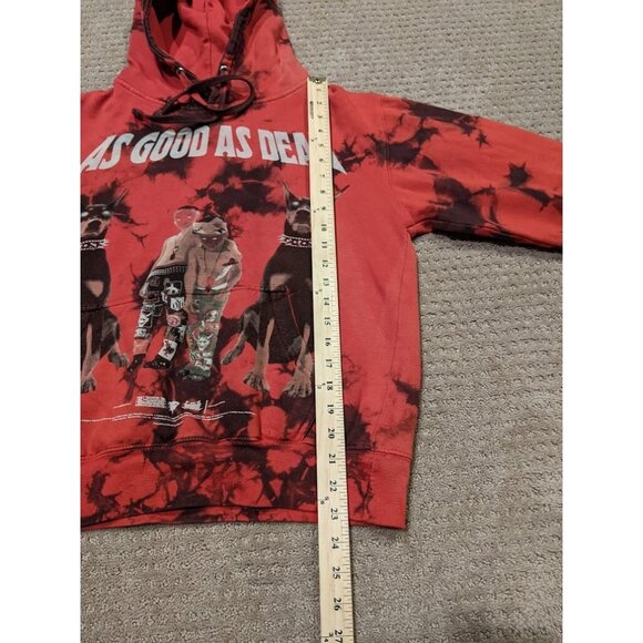 City Morgue Adult Small As Good As Dead Tour Hoodie Volume II 2 Tie Dye Red Dogs - Picture 12 of 13